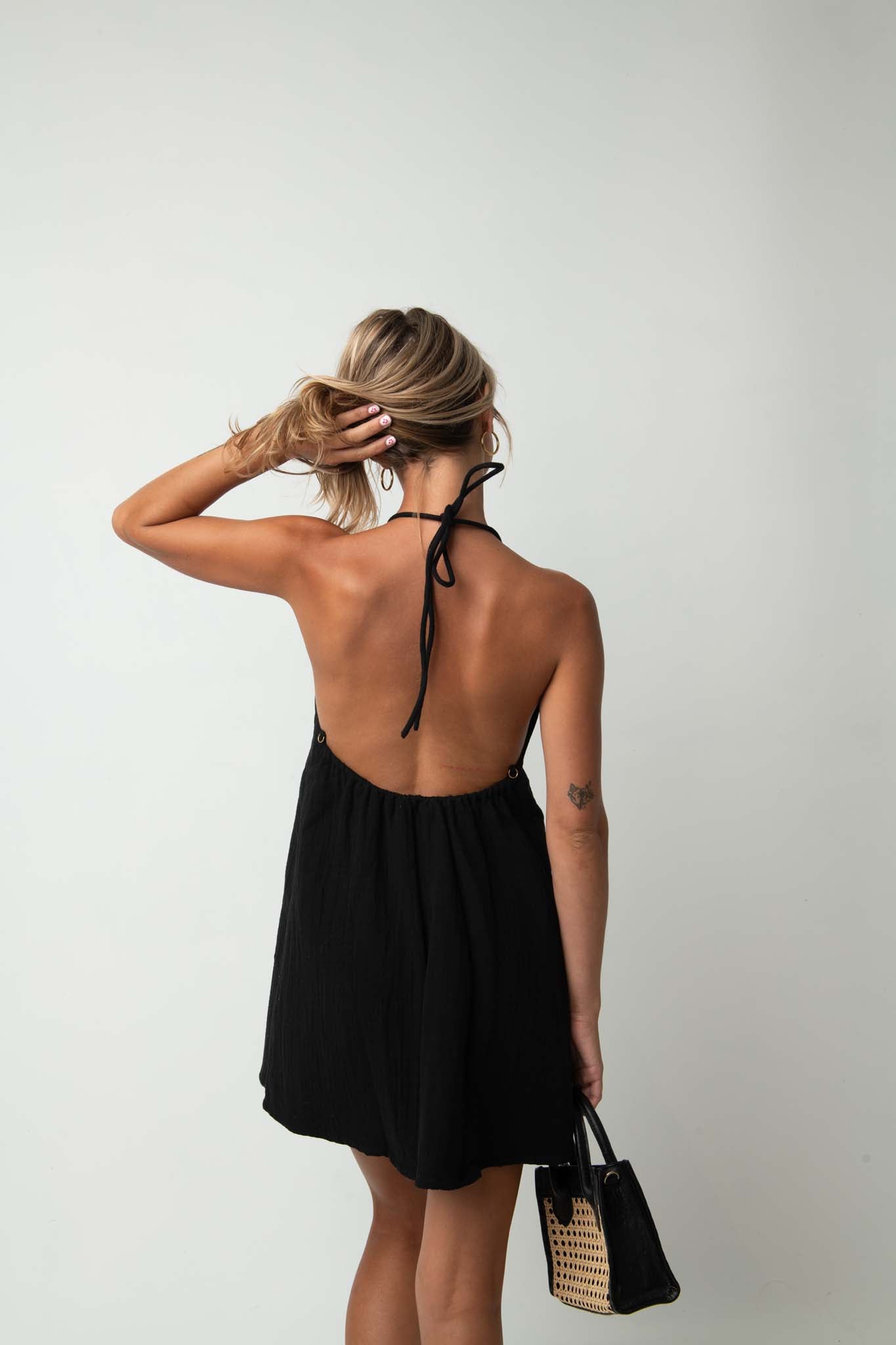 mini halter dress